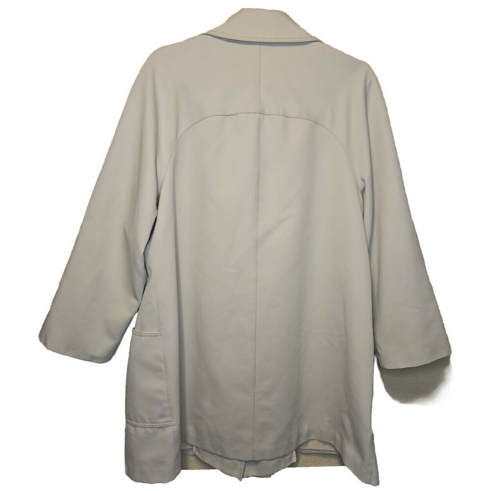 Forecaster Of Boston Vintage Beige Button Up Long Coat Mens Size 18 1/2 Overcoat - Picture 2 of 8